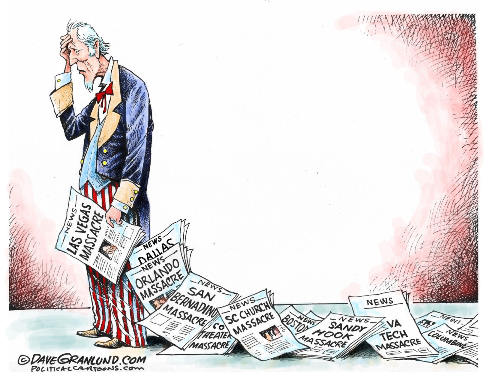 Las Vegas shooting by Dave Granlund, Politicalcartoons.com